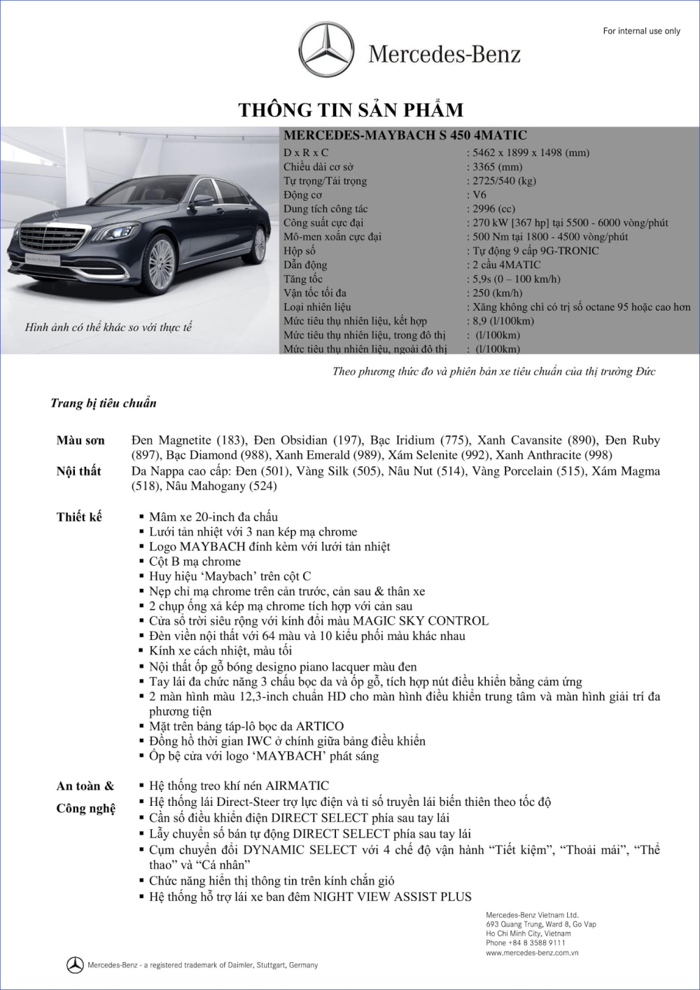 Gi&aacute; xe Mercedes-Maybach S450