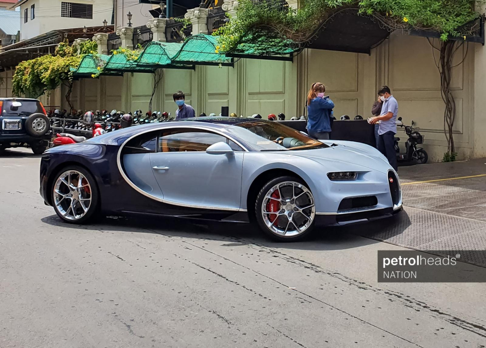 Siêu xe triệu đô Bugatti Chiron mới về Campuchia Siêu xe triệu đô Bugatti Chiron mới về Campuchia