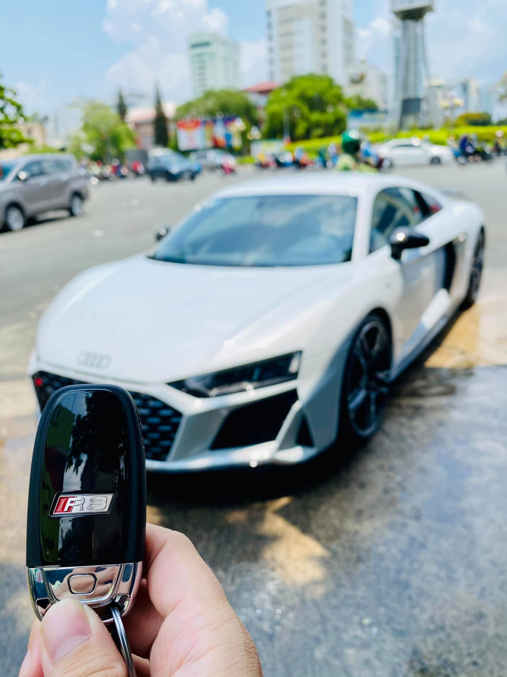 Hình ảnh chiếc siêu xe Audi R8 V10 Performance 2021 trước khi bàn giao cho chủ nhân