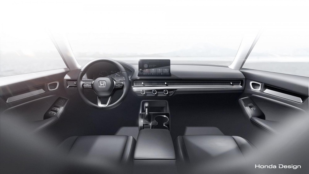 Nội thất của Honda Civic 2022 phi&ecirc;n bản nguy&ecirc;n mẫu