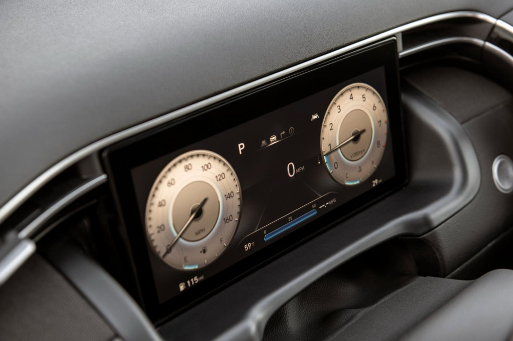 Bảng đồng hồ kỹ thuật số của Hyundai Santa Cruz 2022