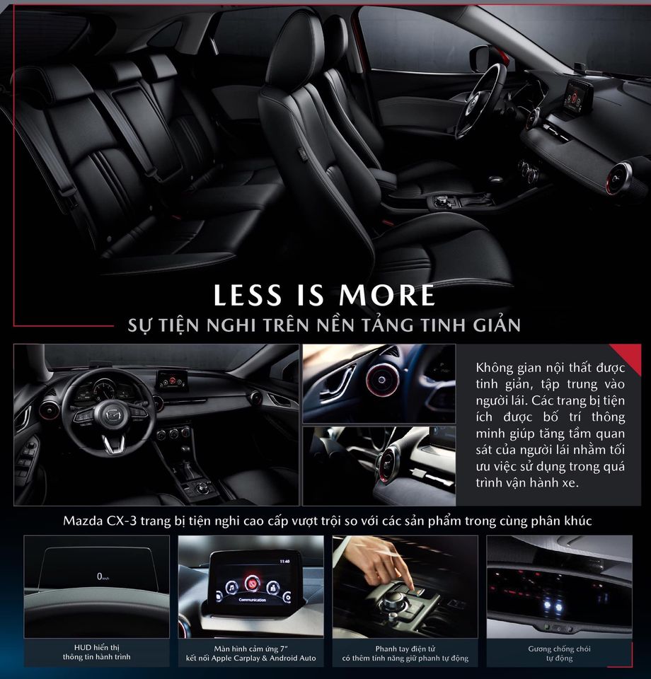 Mazda CX-3 sẽ là mẫu xe duy nhất trong phân khúc có trang bị màn hình hiển thị kính lái HUD.
