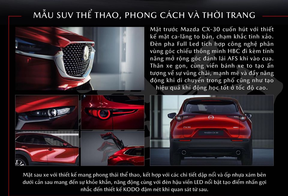 Mazda CX-30 sở hữu thiết kế khá giống với người anh CX-5.