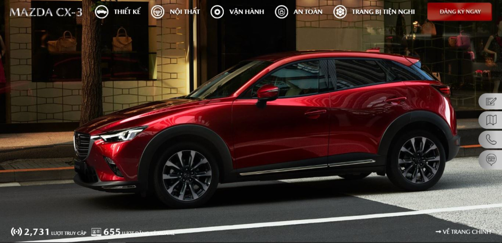 Mazda Việt Nam đã có trang web riêng cho bộ đôi Mazda CX-3 và CX-30 để khách hàng tham khảo trước thềm ra mắt.