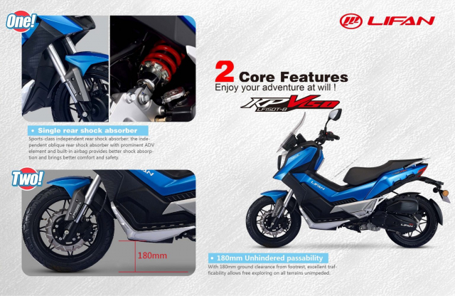 Mẫu xe Scooter ADV đến từ Trung Quốc chính thức ra mắt Mẫu xe Scooter ADV đến từ Trung Quốc chính thức ra mắt