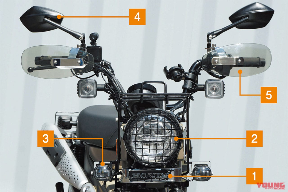 Dàn đầu full đồ độ của Honda CT125 2021 Dàn đầu full đồ độ của Honda CT125 2021