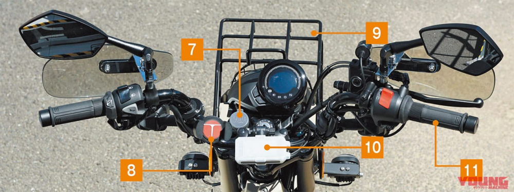 Bộ điều khiển trên Honda CT125 2021 Bộ điều khiển trên Honda CT125 2021