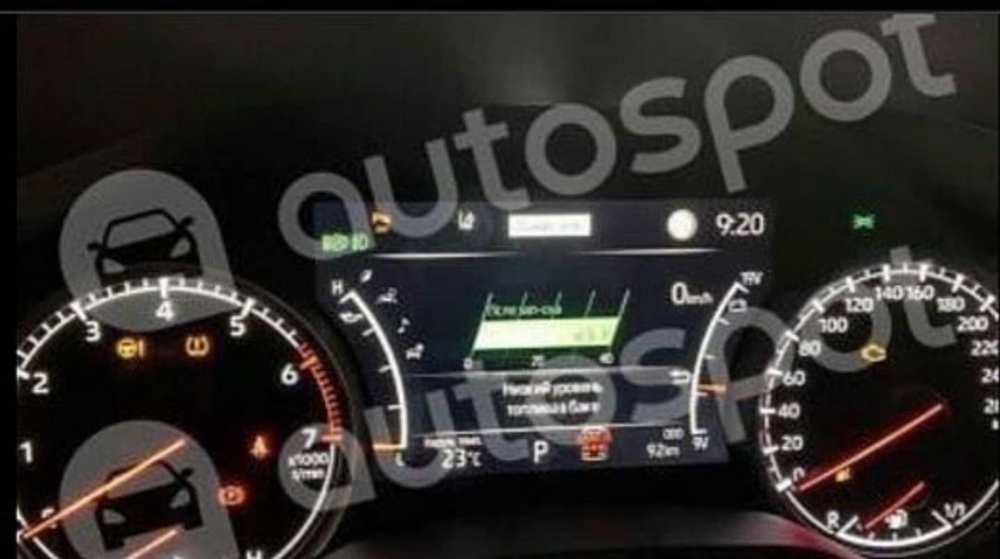 Bảng đồng hồ của Toyota Land Cruiser 2022