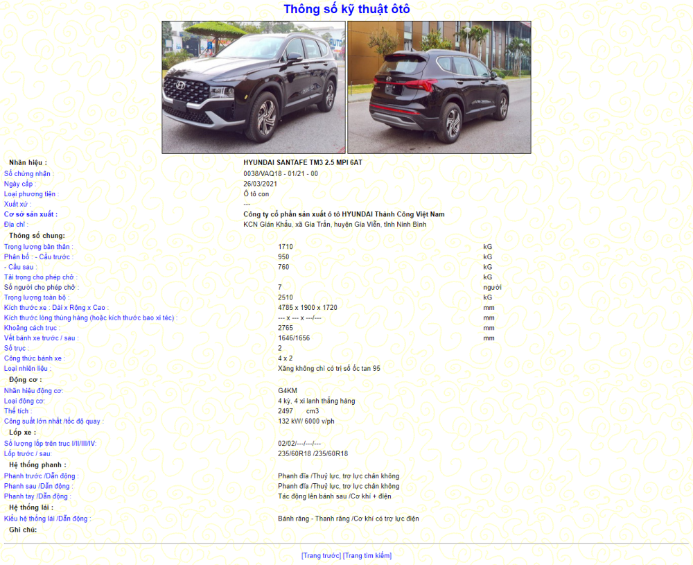 Hyundai Santa Fe 2021 vẫn sẽ có 6 phiên bản, 2 tùy chọn động cơ kèm hệ dẫn động 1 cầu hoặc 2 cầu.
