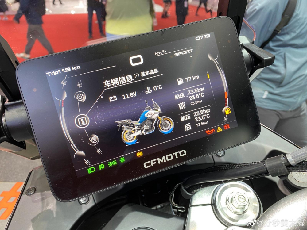 CFMoto MT800 2021 sở hữu loạt trang bị điện tử hiện đại