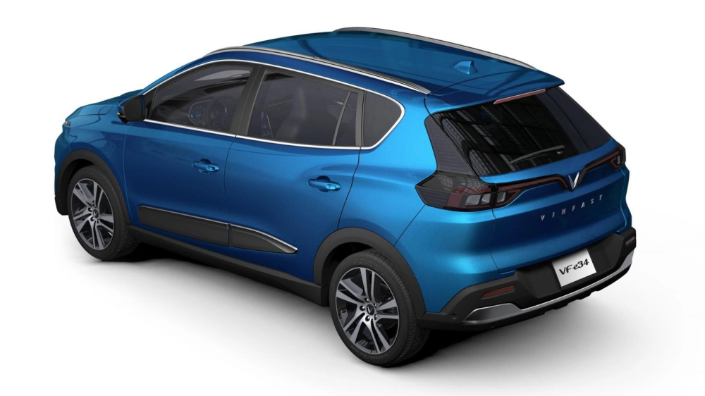 Ảnh thiết kế đuôi sau của VinFast VF e34 được công bố hồi tháng 3/2021.