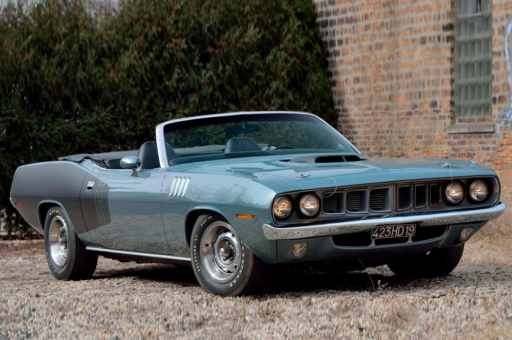 Phía trước của Plymouth Hemi Cuda Convertible 1971