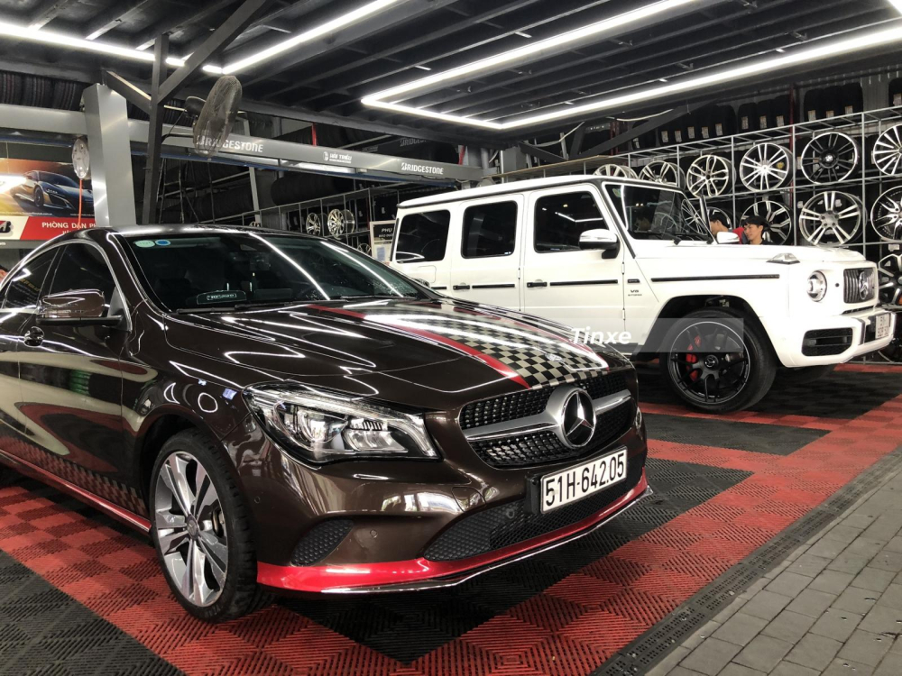 Chiếc xe Mercedes-AMG G63 của Sơn T&ugrave;ng M-TP bị bắt gặp đi l&agrave;m đẹp trước khi b&agrave;n giao cho ca sĩ Th&aacute;i B&igrave;nh n&agrave;y