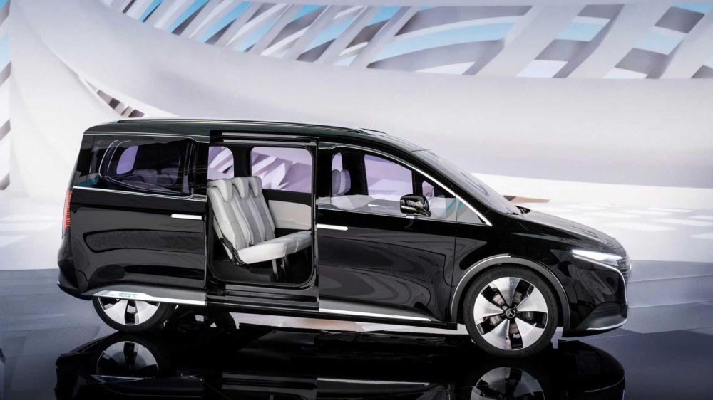 Mercedes-Benz EQT có cửa trượt bên sườn
