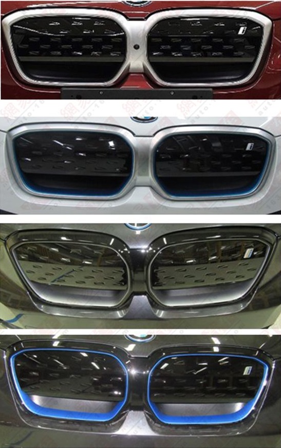 4 m&agrave;u viền lưới tản nhiệt của BMW iX3 2022