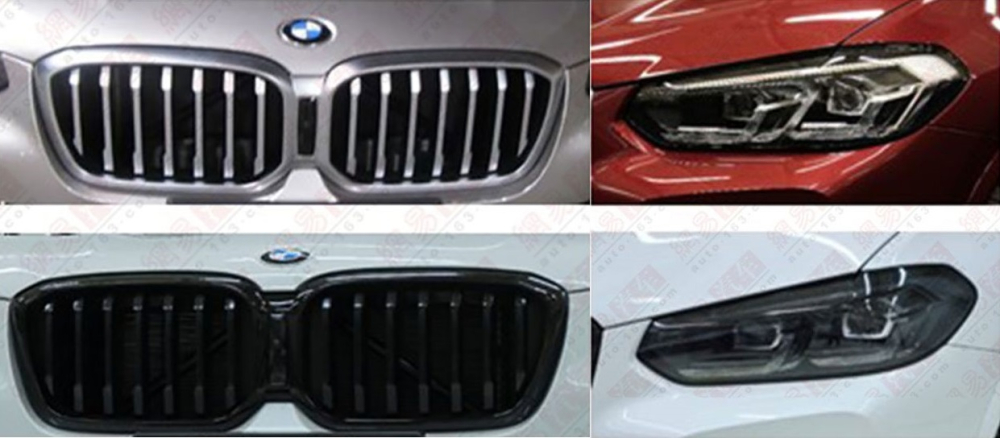 2 thiết kế lưới tản nhiệt v&agrave; đ&egrave;n pha của BMW X3 mới