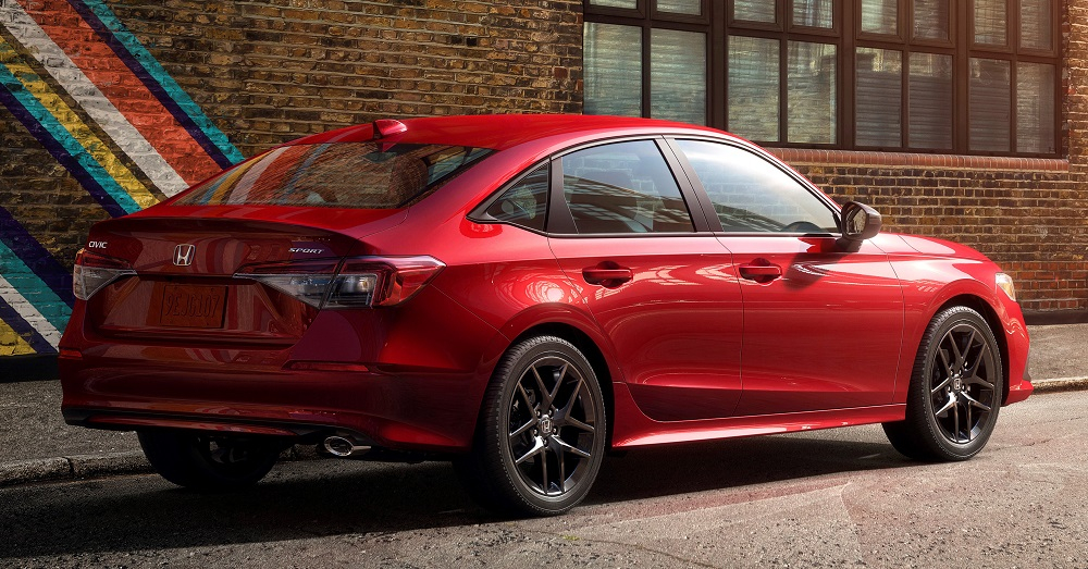 Honda Civic 2022 nhìn từ phía sau