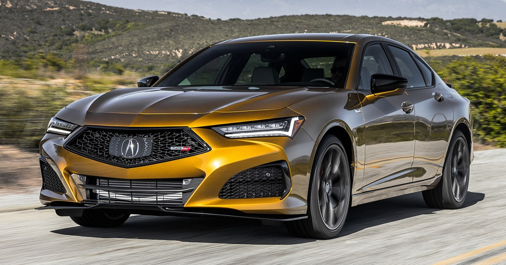 Thiết kế đầu xe của Acura TLX 2021
