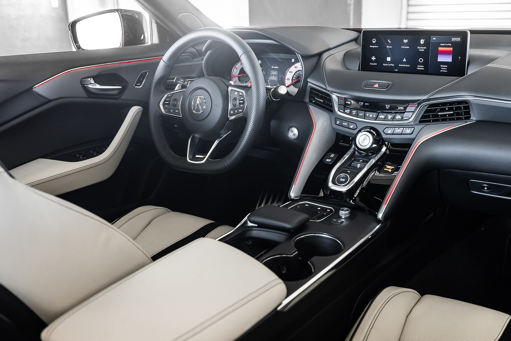 Acura TLX 2021 còn có màn hình thông tin giải trí cỡ lớn