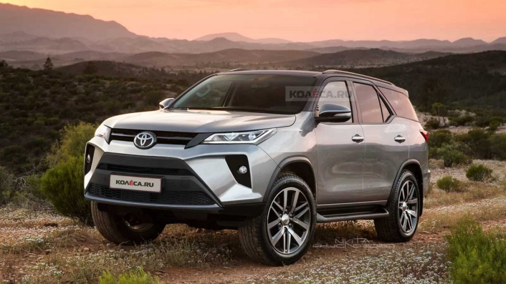 Hình ảnh phác họa Toyota Fortuner 2022