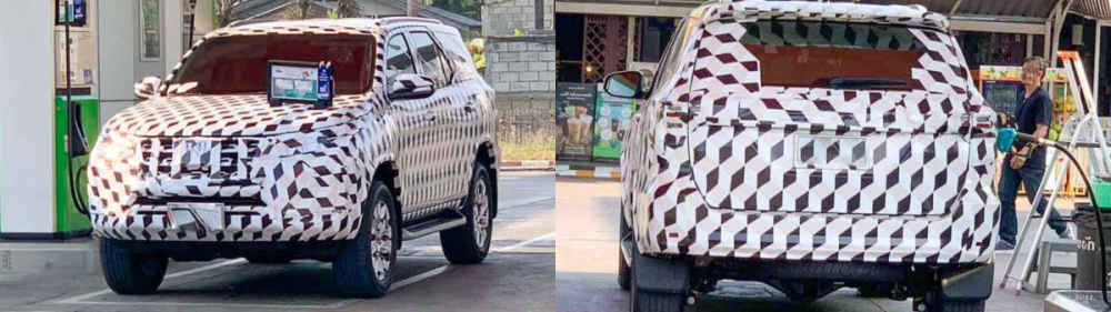 Toyota Fortuner thế hệ mới bị bắt gặp trên đường thử