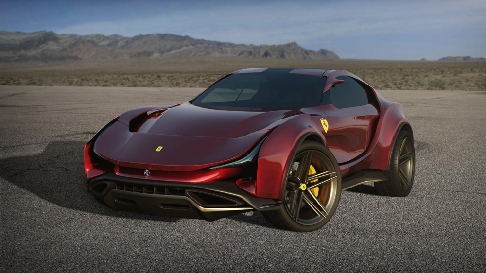 Ph&iacute;a trước của mẫu thiết kế Ferrari Simoom