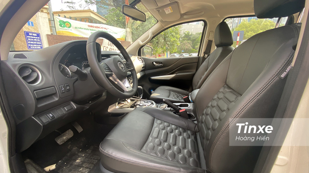 Ghế ngồi của Nissan Navara 2021 &ecirc;m &aacute;i v&agrave; thoải m&aacute;i hơn.