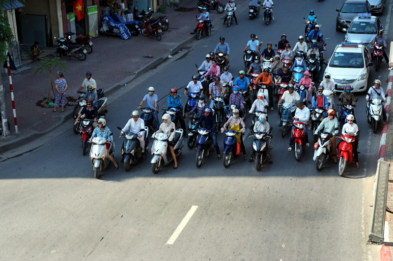 Dừng đèn đỏ ở bóng râm Dừng đèn đỏ ở bóng râm