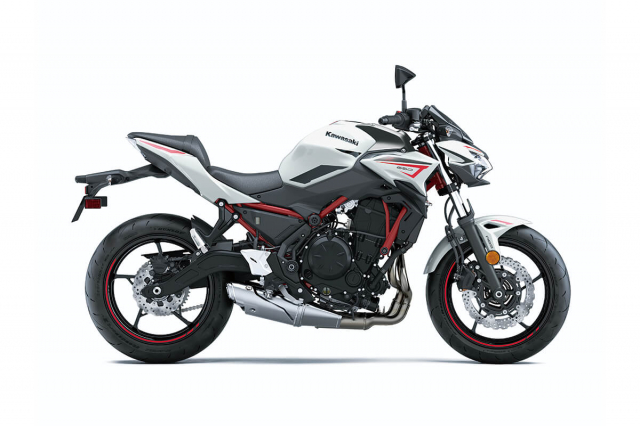 Kawasaki Z650 2022 với bộ c&aacute;nh mới, khung đỏ