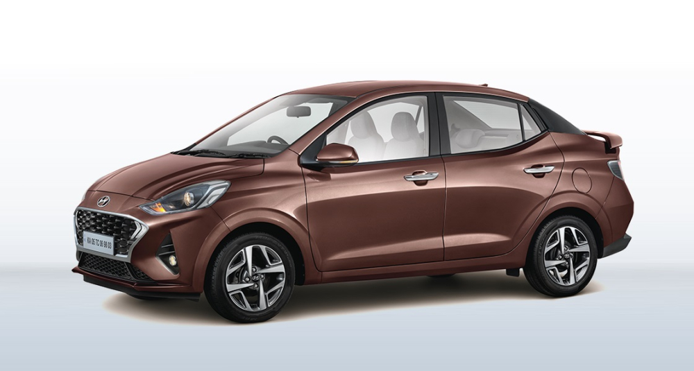 Ngoài cánh gió đuôi và vành, Hyundai Aura 2021 không thay đổi thiết kế so với phiên bản cũ