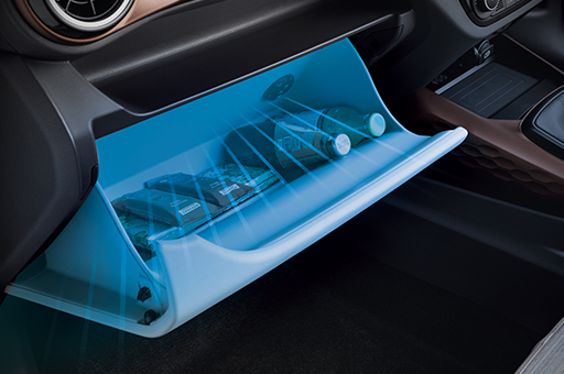 Hộc đựng găng tay làm mát mới của Hyundai Grand i10 bản sedan