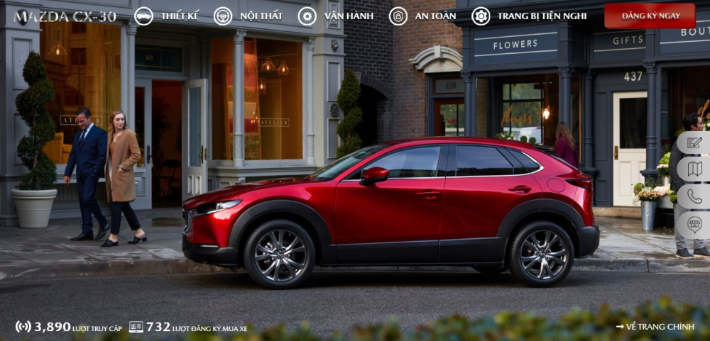 Thống kê trước ngày ra mắt cho thấy có 732 đơn đặt hàng Mazda CX-30 2021. Thống kê trước ngày ra mắt cho thấy có 732 đơn đặt hàng Mazda CX-30 2021.