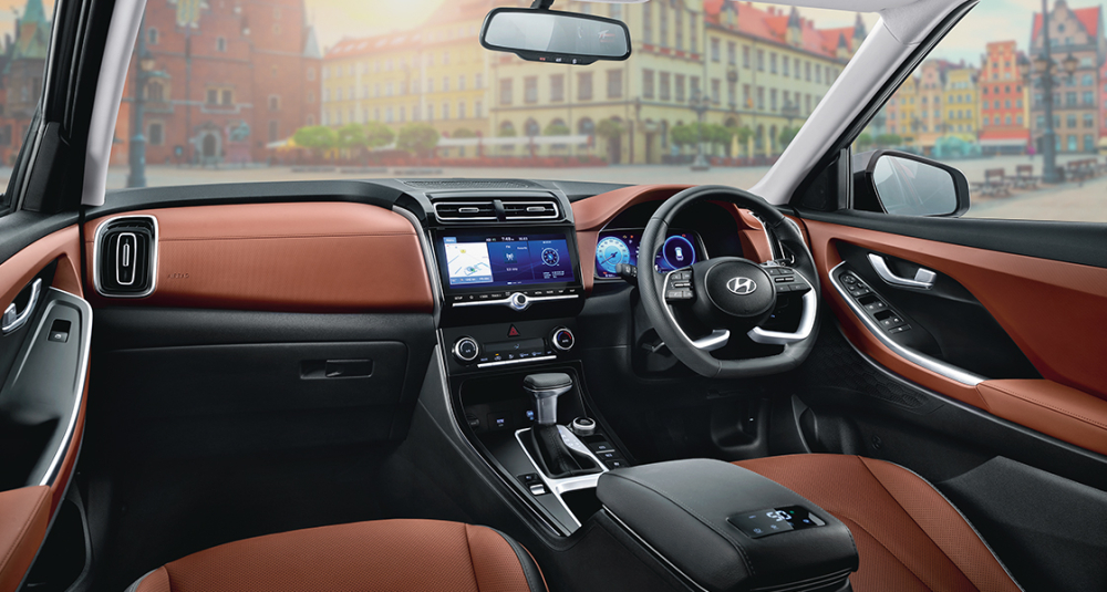 Hyundai Alcazar 2021 đi kèm nội thất bọc da phối 2 màu Hyundai Alcazar 2021 đi kèm nội thất bọc da phối 2 màu