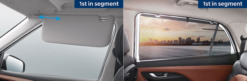 Tấm che nắng ở ghế trước và rèm phía sau của Hyundai Alcazar 2021 Tấm che nắng ở ghế trước và rèm phía sau của Hyundai Alcazar 2021