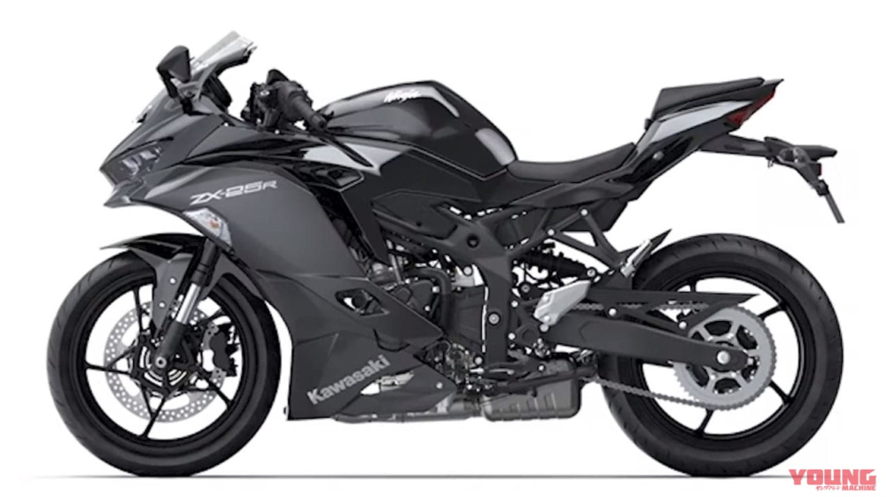 Màu xám bạc lì lợm trên Kawasaki ZX-25R 2022