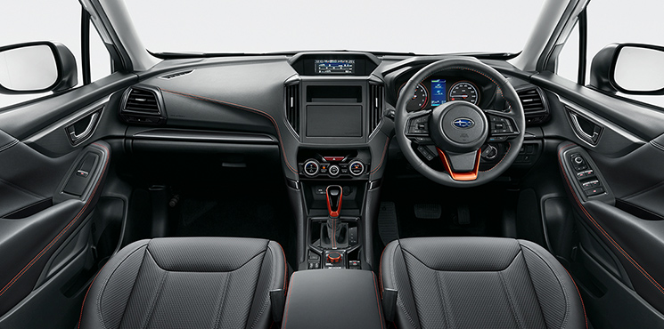 Tương tự ngoại thất, nội thất của Subaru Forester 2021 bản X-Break cũng c&oacute; nhiều điểm nhấn m&agrave;u cam