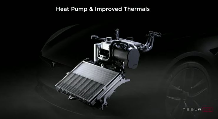 K&eacute;t nước v&agrave; bơm nhiệt Tesla Model S Plaid