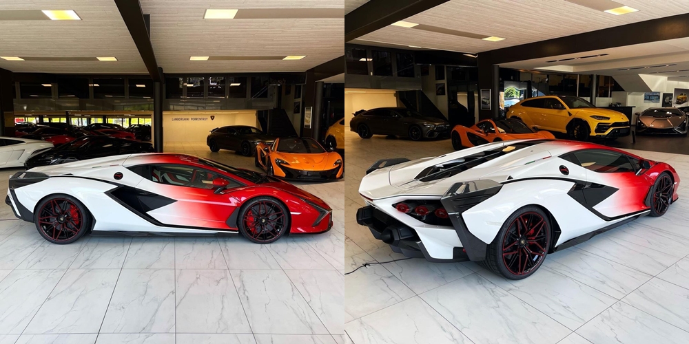 Màu sắc của chiếc Lamborghini Sian khá thú vị