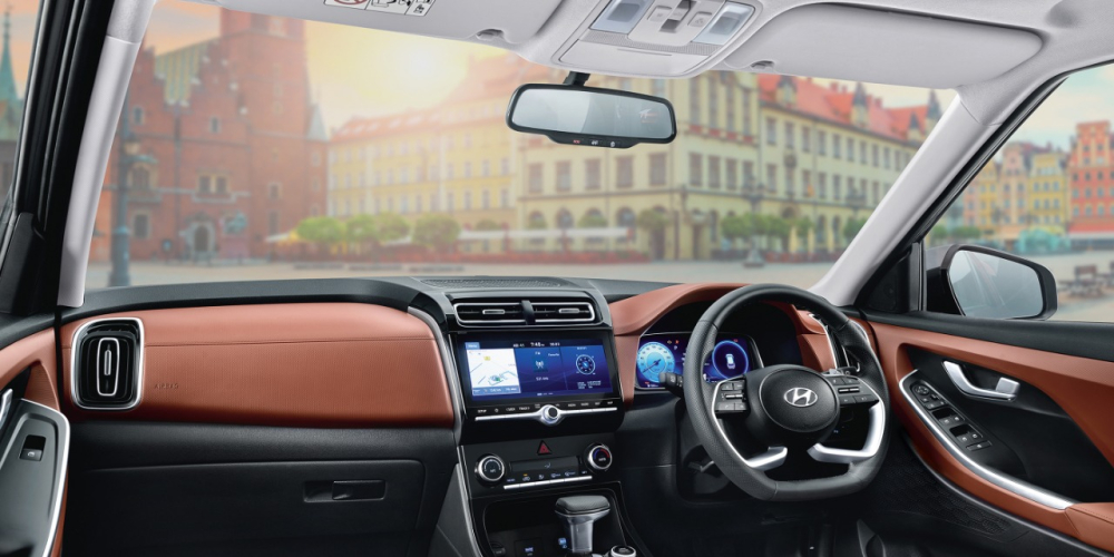 Hyundai Alcazar 2021 có mặt táp-lô giống Creta