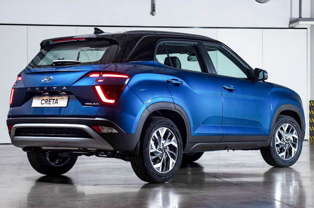Thiết kế đu&ocirc;i xe của Hyundai Creta 2021 ở thị trường Nga