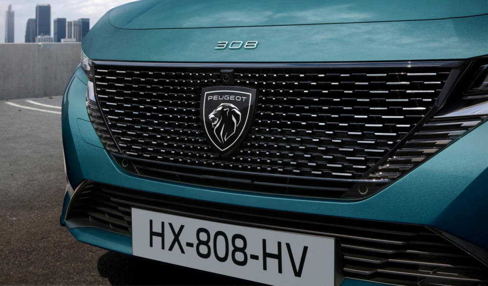 Lưới tản nhiệt vói mắt lưới dạng ma trận của Peugeot 308 SW 2022 Lưới tản nhiệt vói mắt lưới dạng ma trận của Peugeot 308 SW 2022