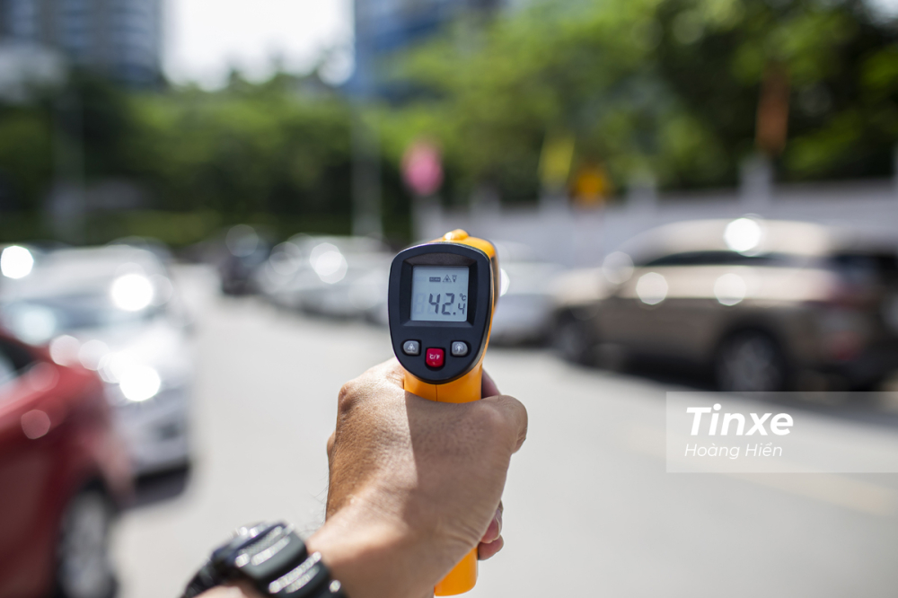 Thử nghiệm thực hiện lúc 15h, nhiệt độ môi trường 42 độ.
