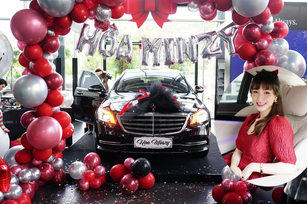 Chiếc Mercedes-Benz S450L Luxury của Hòa Minzy chọn mua có ngoại thất sơn màu đen