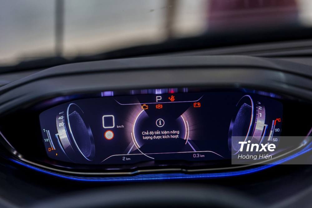 Bảng đồng hồ kỹ thuật số 12,3 inch tr&ecirc;n Peugeot 3008 2021.
