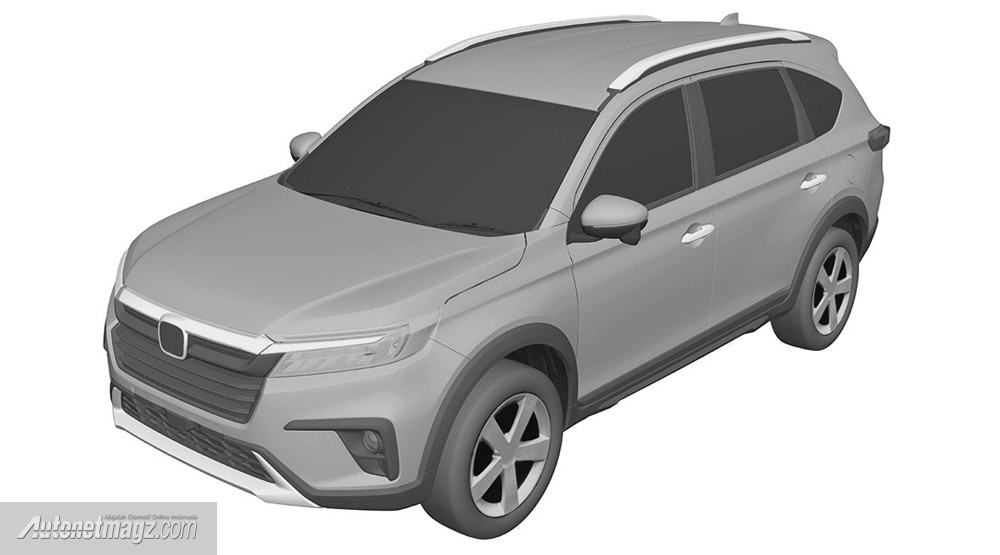 Honda BR-V 2022 r&ograve; rỉ thiết kế qua t&agrave;i liệu đăng k&yacute; bảo hộ kiểu d&aacute;ng c&ocirc;ng nghiệp tại Indonesia
