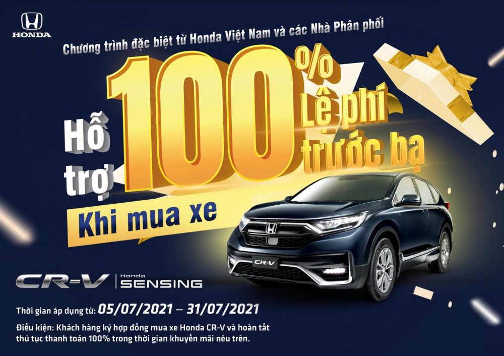 một đại l&yacute; tại H&agrave; Nội, tư vấn b&aacute;n h&agrave;ng cho hay tổng gi&aacute; trị ưu đ&atilde;i cho CR-V ở thời điểm hiện tại cũng l&ecirc;n tới 140 triệu đồng bao gồm giảm gi&aacute; tiền mặt v&agrave; qu&agrave; tặng phụ kiện. C&aacute;c cơ sở tại miền Trung th&igrave; nhẹ nh&agrave;ng hơn nhưng cũng &aacute;p dụng mức giảm l&ecirc;n tới khoảng 70 &ndash; 80 triệu đồng t&ugrave;y phi&ecirc;n bản v&agrave; cũng tặng k&egrave;m phụ kiện. Do mỗi đại l&yacute; lại c&oacute; ch&iacute;nh s&aacute;ch ri&ecirc;ng n&ecirc;n chương tr&igrave;nh ưu đ&atilde;i cho Honda CR-V sẽ kh&aacute;c nhau t&ugrave;y nơi. Vậy n&ecirc;n nếu quan t&acirc;m đến mẫu xe n&agrave;y, người d&ugrave;ng vẫn cần phải tham khảo qua c&aacute;c b&ecirc;n để nhận được mức gi&aacute; tốt nhất.