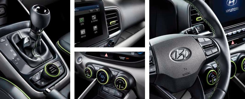 Những chi tiết nội thất riêng của bản Hyundai Venue 2022 bản Flux