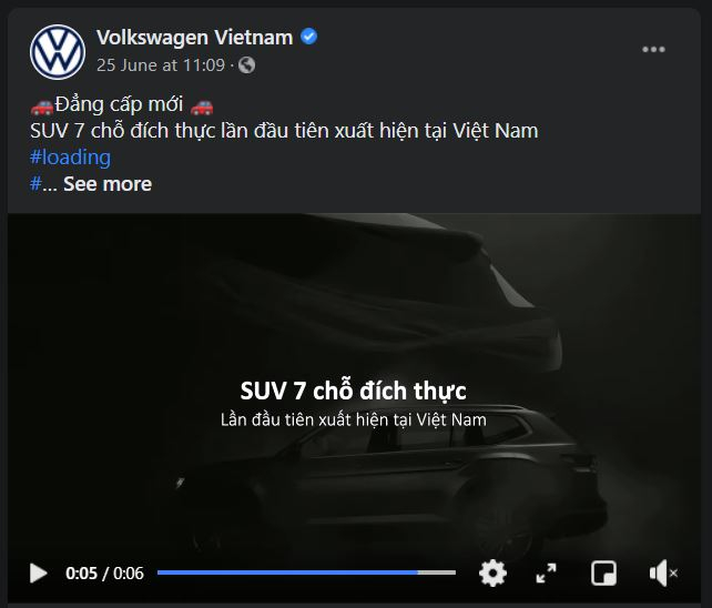 Trên fanpage của Volkswagen Việt Nam đã hé lộ về sự xuất hiện của một mẫu SUV mới.