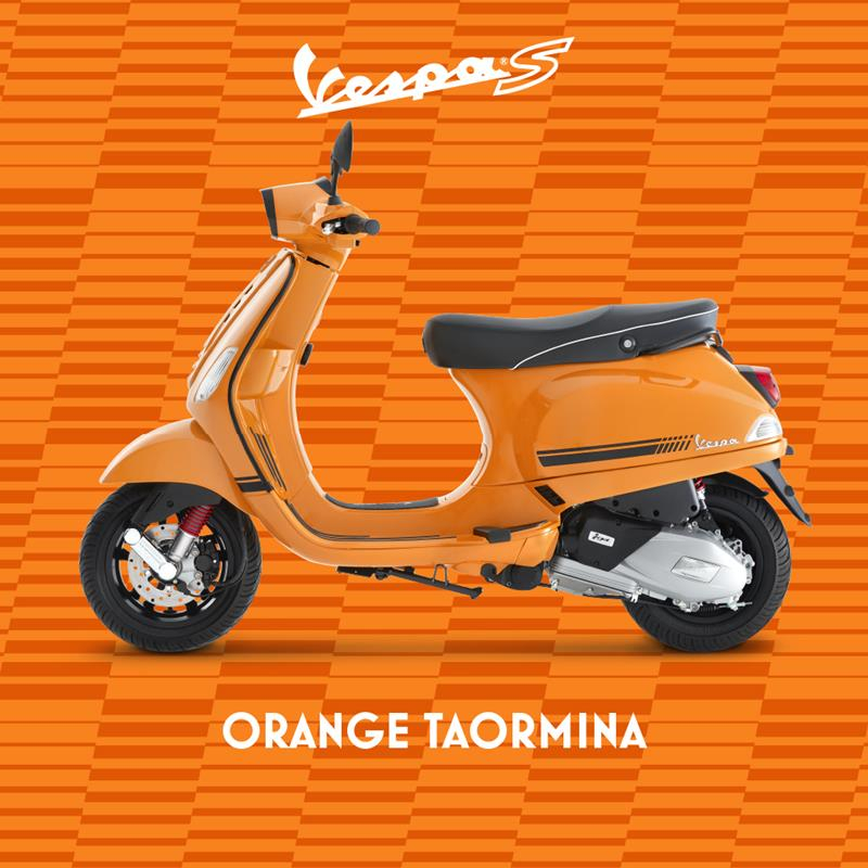 Màu cam Orange taormina trên Vespa S 2021