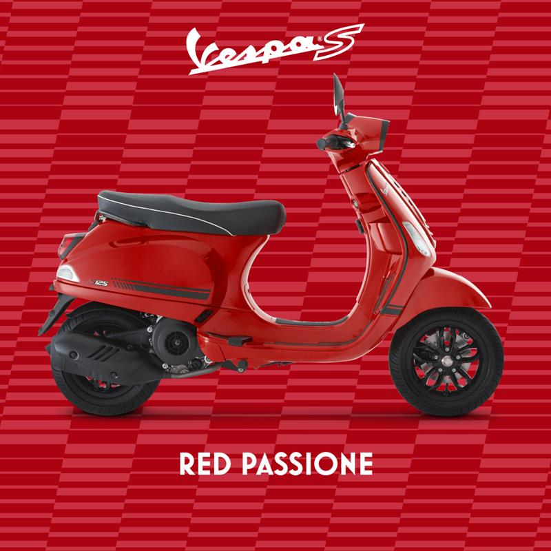 Màu đỏ Red Passione mới trên Vespa S 2021